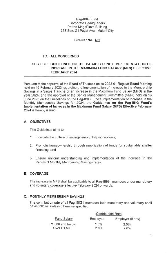 Guidelines On The Pag-ibig Funds Implementation Of Increase In The ...