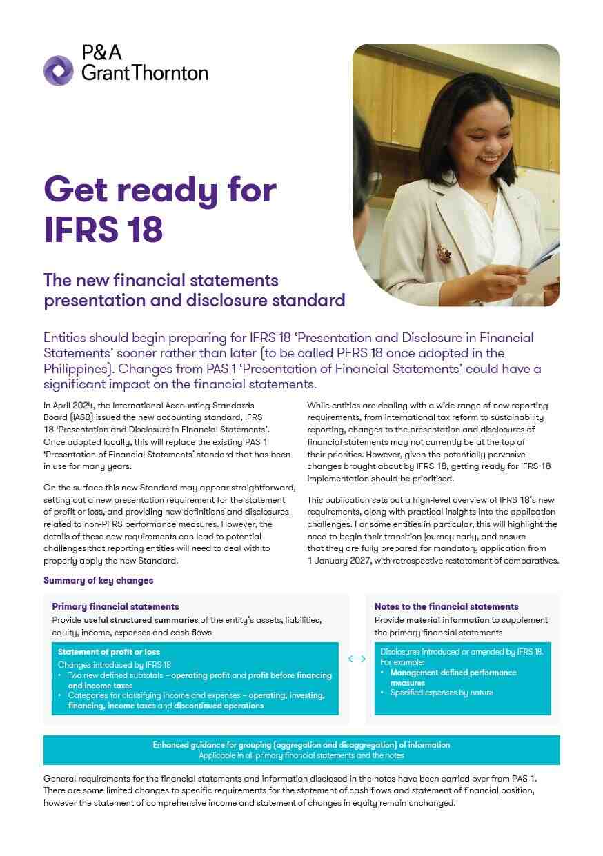 Get Ready for IFRS 18