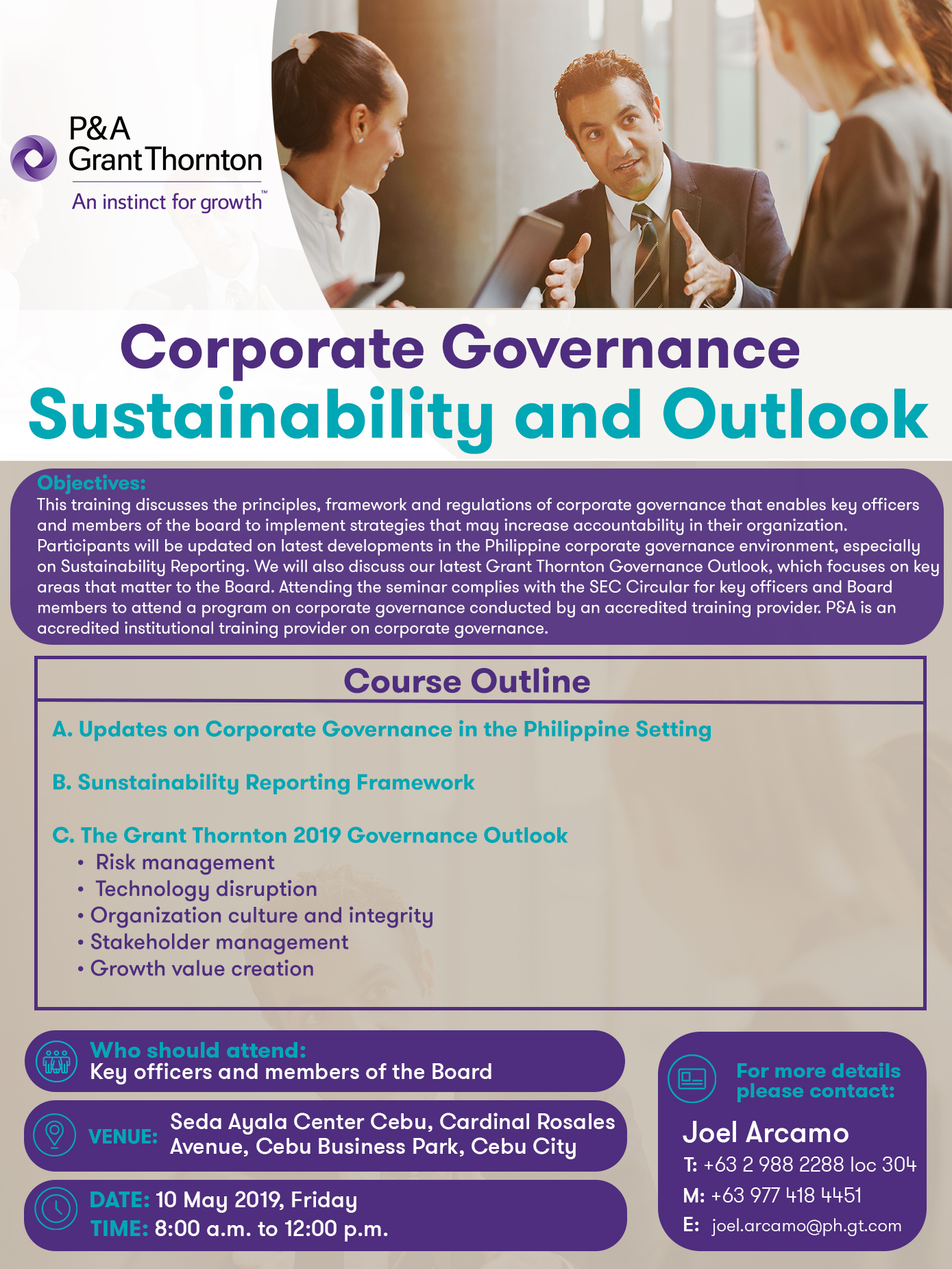 Corporate Governance Sustainability and Outlook Grant Thornton