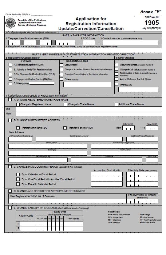 Enhanced BIR Registration Forms Now Available | Grant Thornton