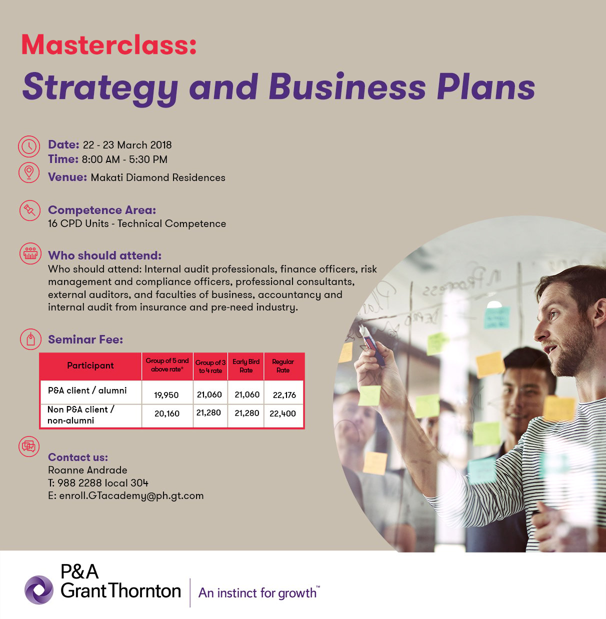 master class business plan